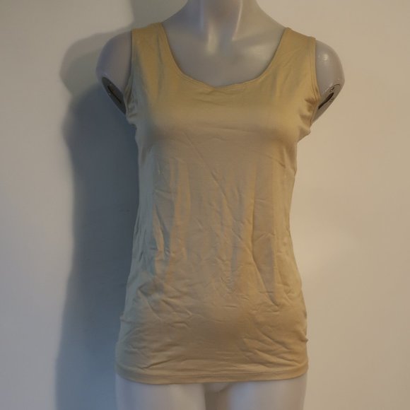 Womens A'nue Ligne Golden Beige Tank M* - Picture 1 of 6